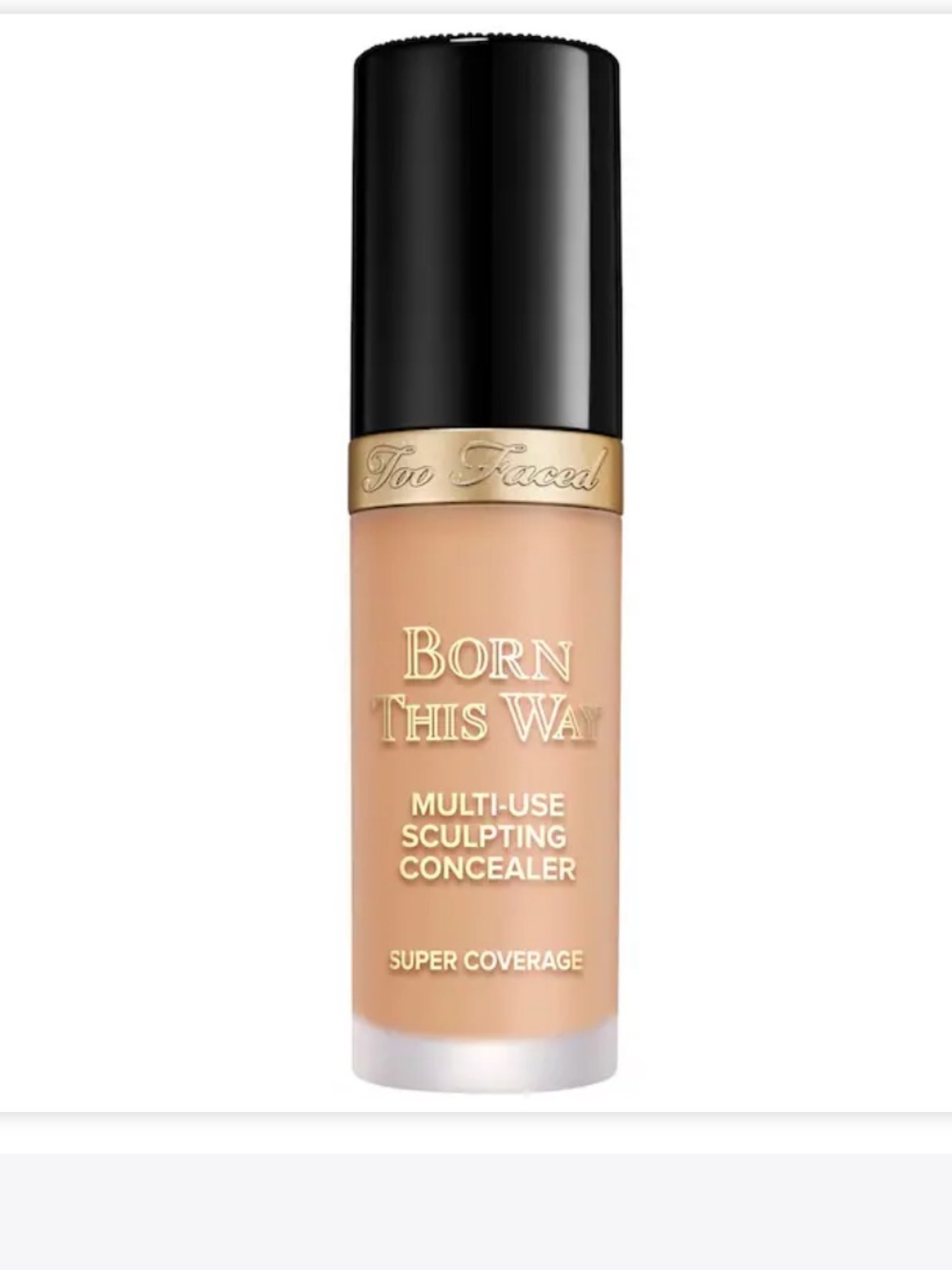 bnwt too Faced Born This Way Super Coverage Multi-Use Concealer natural beige